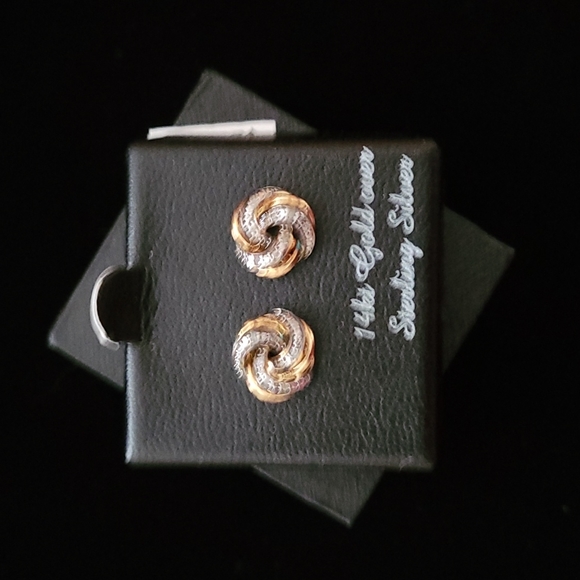 Macy & Co. 14K Gold over Sterling Silver Earrings - Picture 6 of 6